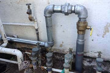 Gas line repair.