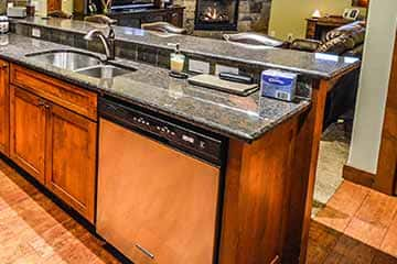 Kitchen plumbing fixture installation.